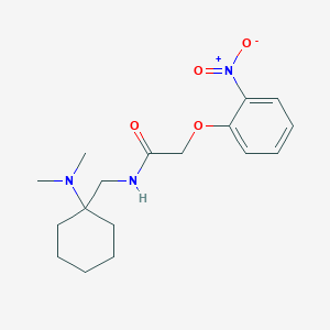 molecular formula C17H25N3O4 B11364070 N-{[1-(dimethylamino)cyclohexyl]methyl}-2-(2-nitrophenoxy)acetamide 