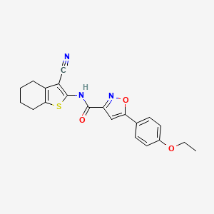 N-(3-cyano-4,5,6,7-tetrahydro-1-benzothiophen-2-yl)-5-(4-ethoxyphenyl)-1,2-oxazole-3-carboxamide