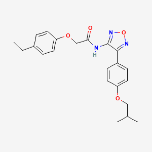 2-(4-ethylphenoxy)-N-{4-[4-(2-methylpropoxy)phenyl]-1,2,5-oxadiazol-3-yl}acetamide