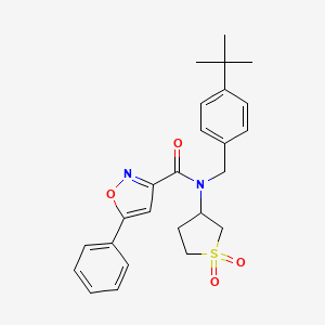 N-(4-tert-butylbenzyl)-N-(1,1-dioxidotetrahydrothiophen-3-yl)-5-phenyl-1,2-oxazole-3-carboxamide