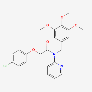 2-(4-chlorophenoxy)-N-(pyridin-2-yl)-N-(3,4,5-trimethoxybenzyl)acetamide