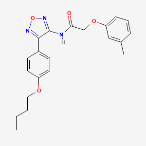 N-[4-(4-butoxyphenyl)-1,2,5-oxadiazol-3-yl]-2-(3-methylphenoxy)acetamide