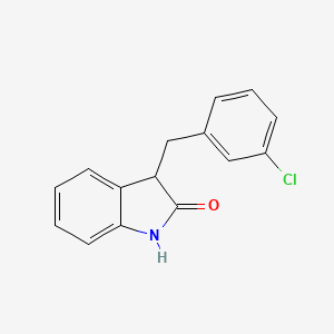 molecular formula C15H12ClNO B11364197 3-(3-Chlorobenzyl)indolin-2-one 