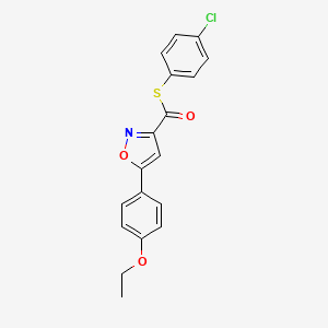 S-(4-chlorophenyl) 5-(4-ethoxyphenyl)-1,2-oxazole-3-carbothioate