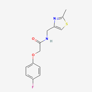 molecular formula C13H13FN2O2S B11364221 2-(4-fluorophenoxy)-N-[(2-methyl-1,3-thiazol-4-yl)methyl]acetamide 