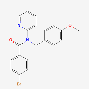 4-bromo-N-(4-methoxybenzyl)-N-(pyridin-2-yl)benzamide