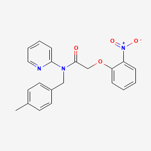 N-(4-methylbenzyl)-2-(2-nitrophenoxy)-N-(pyridin-2-yl)acetamide