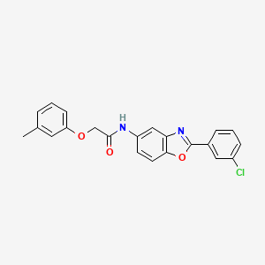 N-[2-(3-chlorophenyl)-1,3-benzoxazol-5-yl]-2-(3-methylphenoxy)acetamide