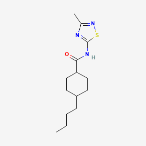 4-butyl-N-(3-methyl-1,2,4-thiadiazol-5-yl)cyclohexanecarboxamide