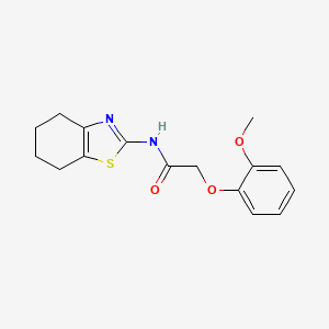 2-(2-methoxyphenoxy)-N-(4,5,6,7-tetrahydro-1,3-benzothiazol-2-yl)acetamide