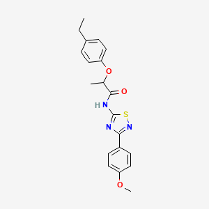 2-(4-ethylphenoxy)-N-[3-(4-methoxyphenyl)-1,2,4-thiadiazol-5-yl]propanamide