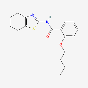 molecular formula C18H22N2O2S B11364349 2-butoxy-N-(4,5,6,7-tetrahydro-1,3-benzothiazol-2-yl)benzamide 