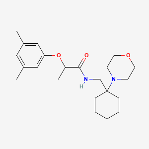 2-(3,5-dimethylphenoxy)-N-{[1-(morpholin-4-yl)cyclohexyl]methyl}propanamide