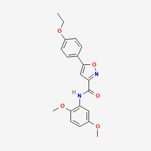 molecular formula C20H20N2O5 B11364357 N-(2,5-dimethoxyphenyl)-5-(4-ethoxyphenyl)-1,2-oxazole-3-carboxamide 