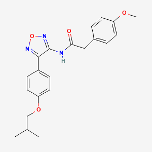 2-(4-methoxyphenyl)-N-{4-[4-(2-methylpropoxy)phenyl]-1,2,5-oxadiazol-3-yl}acetamide