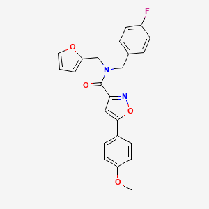 N-(4-fluorobenzyl)-N-(furan-2-ylmethyl)-5-(4-methoxyphenyl)-1,2-oxazole-3-carboxamide