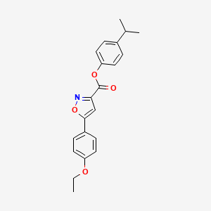 4-(Propan-2-yl)phenyl 5-(4-ethoxyphenyl)-1,2-oxazole-3-carboxylate