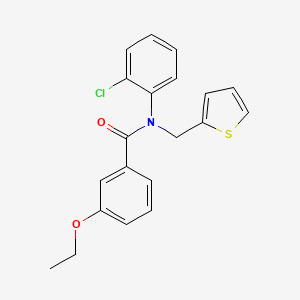 N-(2-chlorophenyl)-3-ethoxy-N-(thiophen-2-ylmethyl)benzamide