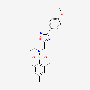 N-ethyl-N-{[3-(4-methoxyphenyl)-1,2,4-oxadiazol-5-yl]methyl}-2,4,6-trimethylbenzenesulfonamide