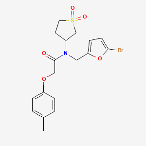 N-[(5-bromofuran-2-yl)methyl]-N-(1,1-dioxidotetrahydrothiophen-3-yl)-2-(4-methylphenoxy)acetamide