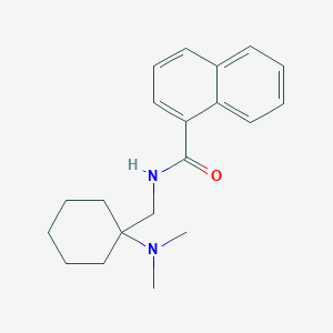 molecular formula C20H26N2O B11364525 N-{[1-(dimethylamino)cyclohexyl]methyl}naphthalene-1-carboxamide CAS No. 939766-93-5