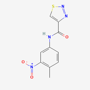 N-(4-methyl-3-nitrophenyl)-1,2,3-thiadiazole-4-carboxamide