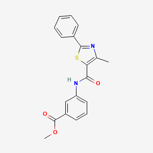 Methyl 3-{[(4-methyl-2-phenyl-1,3-thiazol-5-yl)carbonyl]amino}benzoate