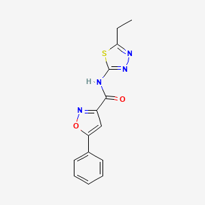 N-(5-ethyl-1,3,4-thiadiazol-2-yl)-5-phenyl-1,2-oxazole-3-carboxamide