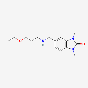 5-{[(3-ethoxypropyl)amino]methyl}-1,3-dimethyl-1,3-dihydro-2H-benzimidazol-2-one