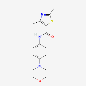 2,4-dimethyl-N-(4-morpholin-4-ylphenyl)-1,3-thiazole-5-carboxamide