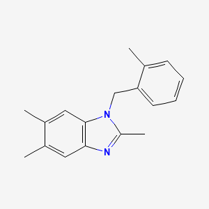 2,5,6-trimethyl-1-(2-methylbenzyl)-1H-benzimidazole