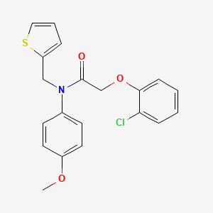 2-(2-chlorophenoxy)-N-(4-methoxyphenyl)-N-(thiophen-2-ylmethyl)acetamide