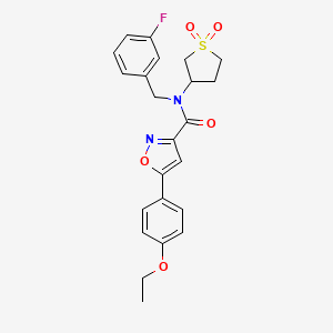 N-(1,1-dioxidotetrahydrothiophen-3-yl)-5-(4-ethoxyphenyl)-N-(3-fluorobenzyl)-1,2-oxazole-3-carboxamide