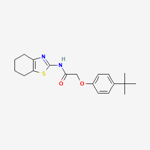 2-(4-tert-butylphenoxy)-N-(4,5,6,7-tetrahydro-1,3-benzothiazol-2-yl)acetamide