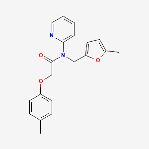 N-[(5-methylfuran-2-yl)methyl]-2-(4-methylphenoxy)-N-(pyridin-2-yl)acetamide