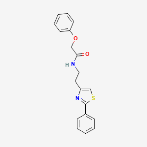 2-phenoxy-N-[2-(2-phenyl-1,3-thiazol-4-yl)ethyl]acetamide