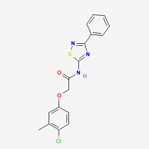 molecular formula C17H14ClN3O2S B11364815 2-(4-chloro-3-methylphenoxy)-N-(3-phenyl-1,2,4-thiadiazol-5-yl)acetamide 