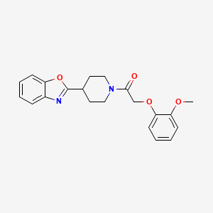 1-[4-(1,3-Benzoxazol-2-yl)piperidin-1-yl]-2-(2-methoxyphenoxy)ethanone