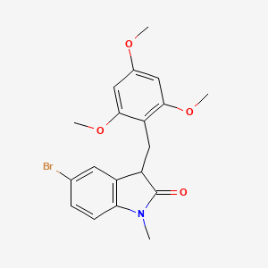 5-bromo-1-methyl-3-(2,4,6-trimethoxybenzyl)-1,3-dihydro-2H-indol-2-one