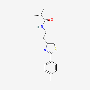 2-methyl-N-{2-[2-(4-methylphenyl)-1,3-thiazol-4-yl]ethyl}propanamide