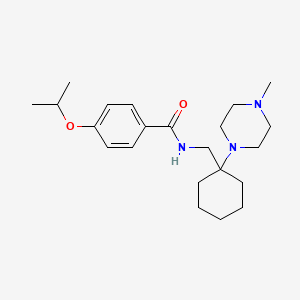 N-{[1-(4-methylpiperazin-1-yl)cyclohexyl]methyl}-4-(propan-2-yloxy)benzamide