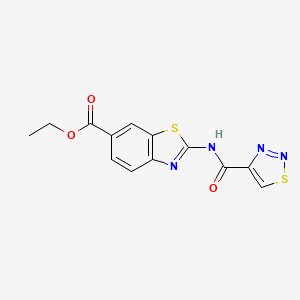 Ethyl 2-[(1,2,3-thiadiazol-4-ylcarbonyl)amino]-1,3-benzothiazole-6-carboxylate