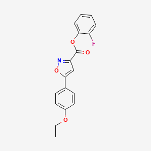 2-Fluorophenyl 5-(4-ethoxyphenyl)-1,2-oxazole-3-carboxylate