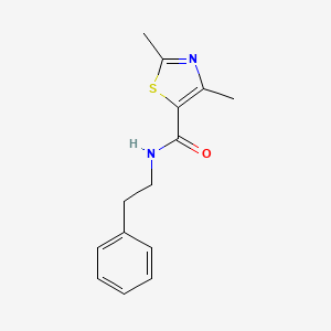 2,4-dimethyl-N-(2-phenylethyl)-1,3-thiazole-5-carboxamide