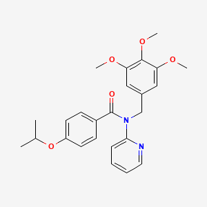 4-(propan-2-yloxy)-N-(pyridin-2-yl)-N-(3,4,5-trimethoxybenzyl)benzamide