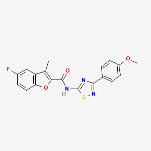 5-fluoro-N-[3-(4-methoxyphenyl)-1,2,4-thiadiazol-5-yl]-3-methyl-1-benzofuran-2-carboxamide