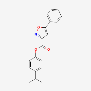 4-(Propan-2-yl)phenyl 5-phenyl-1,2-oxazole-3-carboxylate