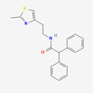 N-[2-(2-methyl-1,3-thiazol-4-yl)ethyl]-2,2-diphenylacetamide