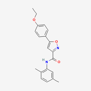 molecular formula C20H20N2O3 B11365020 N-(2,5-dimethylphenyl)-5-(4-ethoxyphenyl)-1,2-oxazole-3-carboxamide 