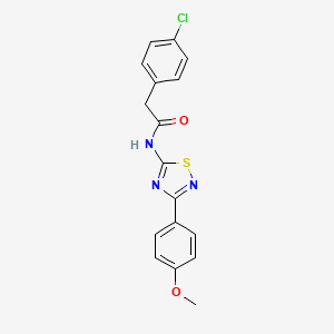 2-(4-chlorophenyl)-N-[3-(4-methoxyphenyl)-1,2,4-thiadiazol-5-yl]acetamide